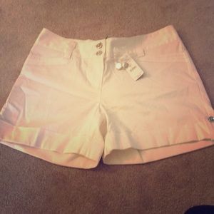 White House black market white shorts